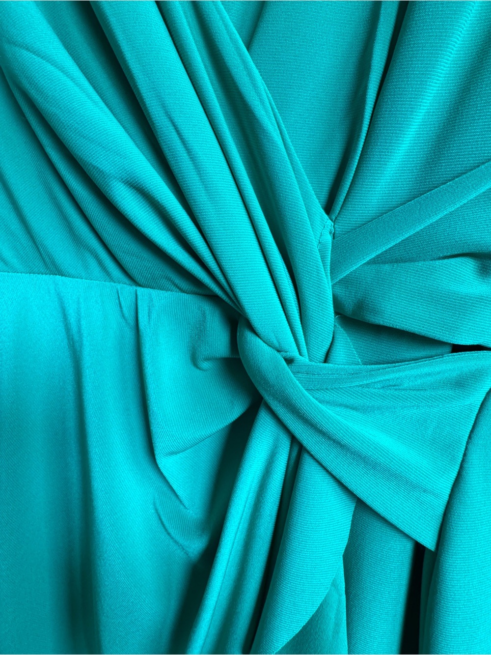 Green Wrap Ruffle Dress - Picture 4 of 7